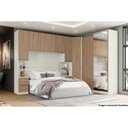 Ver imagem 2 de Guarda Roupa Closet de Quarto Canto Oblíquo Seletto MC07 C- 1 Porta Areia - Henn
