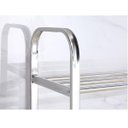 Ver mais imagens de Sapateira Prateleira Inox 4 Andares Organizador Multiuso Sapato Calçado Tenis Casa Sala Corredor Rec