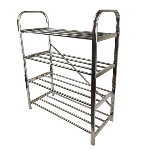 Sapateira Prateleira Inox 4 Andares Organizador Multiuso Sapato Calçado Tenis Casa Sala Corredor Rec