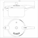 Ver imagem 5 de Panela de Pressão Vancouver 24 cm 6,0 Litros Preto Tramontina 20592424