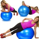 Ver imagem 2 de Bola de Pilates Yoga Funcional Lorben com Bomba Suporta até 150 Kg Azul