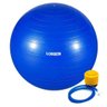 Bola de Pilates Yoga Funcional Lorben com Bomba Suporta até 150 Kg Azul - 1