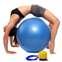 Ver imagem 3 de Bola de Pilates Yoga Funcional Lorben com Bomba Suporta até 150 Kg Azul