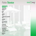 Ver imagem 5 de Namoradeira Área Externa Alumínio Fibra Sintética Santiago Preto-branco