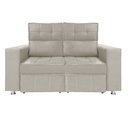 Ver imagem 4 de Sofá Retrátil e Reclinável 2 lugares Londres 1.60 Veludo - Star Confort