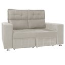 Ver imagem 3 de Sofá Retrátil e Reclinável 2 lugares Londres 1.60 Veludo - Star Confort