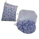 Ver imagem 5 de Saco Impermeável C/ Zíper Roupa Molhada Flores Lilás Cuidado