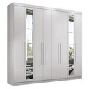 Ver imagem 1 de Guarda Roupa Casal Master New 8.4 8 Portas Branco com Espelho - Santos Andirá