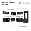 Ver imagem 4 de Armário de Cozinha Completa de Canto 445 Cm Preto Nice Madesa 02 Preto
