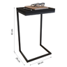 Mesinha de Apoio Lateral Sofá Cama Leitura Suporte Notebook - 5