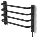 Ver imagem 1 de Aquecedor Toalhas Térmico Preto Mini Pequeno 110v Esquerdo