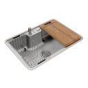 Ver imagem 3 de Cuba de Sobrepor ou Embutir Docol Massima 68x48x20 Cm em Aço Inox Escovado com Acessórios