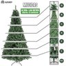 Árvore de Natal Pinheiro Luxo 3,00m 2500 Galhos Tradicional Verde Premium Grande Cheia Luvinco - 3