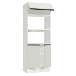 Torre Quente Armário de Cozinha Para 2 Fornos 100% MDF Branco Smart Madesa - 6