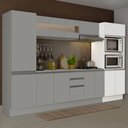 Ver imagem 3 de Torre Quente Armário de Cozinha Para 2 Fornos 100% MDF Branco Smart Madesa