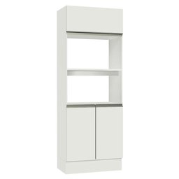 Torre Quente Armário de Cozinha Para 2 Fornos 100% MDF Branco Smart Madesa - 2