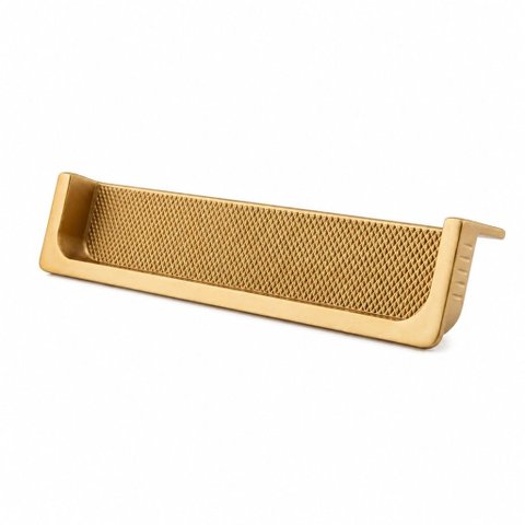 Puxador Embutido Dietro 130mm Dourado Matte Zen Design ZP5711.955