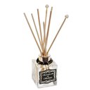 Ver imagem 1 de Difusor Varetas Vidro 100ml Enfeites Ouro/pretos - Fragrância: Bamboo - Mm