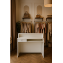 Ver imagem 2 de Balcão Caixa de 1,215m para Atendimento Recepção Consultório Lojas Branco