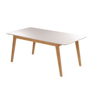 Mesa de Jantar Elegance Tampo Mdf 160x80 Vidro Jcm