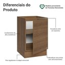 Ver imagem 3 de Balcão de Cozinha 50cm 1 Porta (sem Tampo) Rustic Stella Madesa