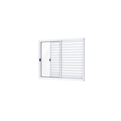 Janela de Alumínio Veneziana 100x100cm 3 Folhas Riobras