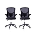 Ver imagem 1 de Kit 02 Cadeiras Escritório Rodizio Office Bytes Preto