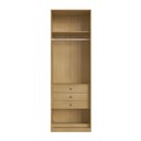 Ver mais imagens de Guarda Roupa Solteiro 6 Portas 6 Gavs Infinity Savana/Branco