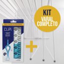 Ver imagem 1 de Kit Varal 1,00 metro com 05 varetas + Vareta Mais + Prendedores