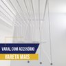 Kit Varal 1,00 metro com 05 varetas + Vareta Mais + Prendedores - 2