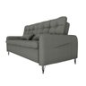 Sofá Cama Reclinável Pietra 3 Lugares Confortável Resistente:linho Chumbo - 2