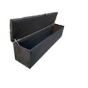 Ver imagem 3 de Recamier Puff Baú - Capitonê - Beira de Cama - 1,58 Cm - Preto