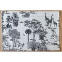Ver imagem 5 de Kit Jogo Americano 6 Lugares Mesa Posta Toile Preto 52x36cm:preto