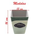 Ver imagem 3 de Kit 2 Mini Vasos de Planta Cachepot Estampados Decorados 16cm