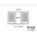 Ver imagem 4 de Janela Veneziana de Correr Central 6 Folhas sem Grade Alumínio 100cmx120cm Riobras
