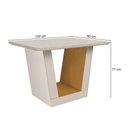Ver imagem 2 de Mesa de Madeira 120 Cm Viena com Vidro Off White/nature - Art Panta