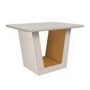 Ver imagem 1 de Mesa de Madeira 120 Cm Viena com Vidro Off White/nature - Art Panta