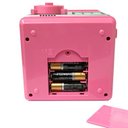 Ver imagem 4 de Mini Cofre Eletrônico Digital Senha 4 Dígitos Notas e Moedas Rosa Lorben