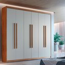 Ver imagem 1 de Guarda Roupa Solteiro Heros 6 Portas Moderna