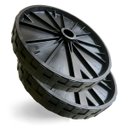 Ver imagem 1 de Par de Rodas Plástica Betoneira Menegotti 250 / 400 Litros