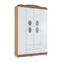 Ver imagem 3 de Guarda-Roupa 2 Gavetas Córdoba Branco Almendra