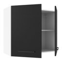 Ver imagem 7 de Armário Aéreo 70 Cm 2 Portas Branco/preto Branco/preto