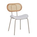 Ver imagem 1 de Cadeira Toscana Base Champagne - Nude Tecido