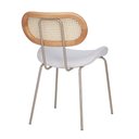 Ver imagem 4 de Cadeira Toscana Base Champagne - Nude Tecido