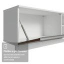 Ver mais imagens de Rack Suspenso para TV até 80 Polegadas 218 cm 2 Portas Branco/Rustic Glamy Madesa