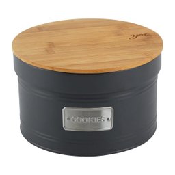 Lata Porta Condimento Matte Cookies Chumbo - 1