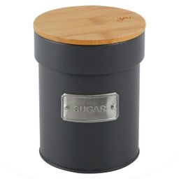 Lata Porta Condimento Matte Sugar Cinza - 1