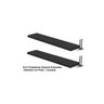 Kit 2 Prateleiras Suporte Embutido 120x25x4 cm Preta - Conceito - 3