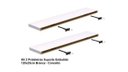Ver imagem 5 de Kit 2 Prateleiras Suporte Embutido 120x25x4cm Branca - Conceito
