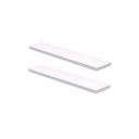 Ver imagem 1 de Kit 2 Prateleiras Suporte Embutido 120x25x4cm Branca - Conceito